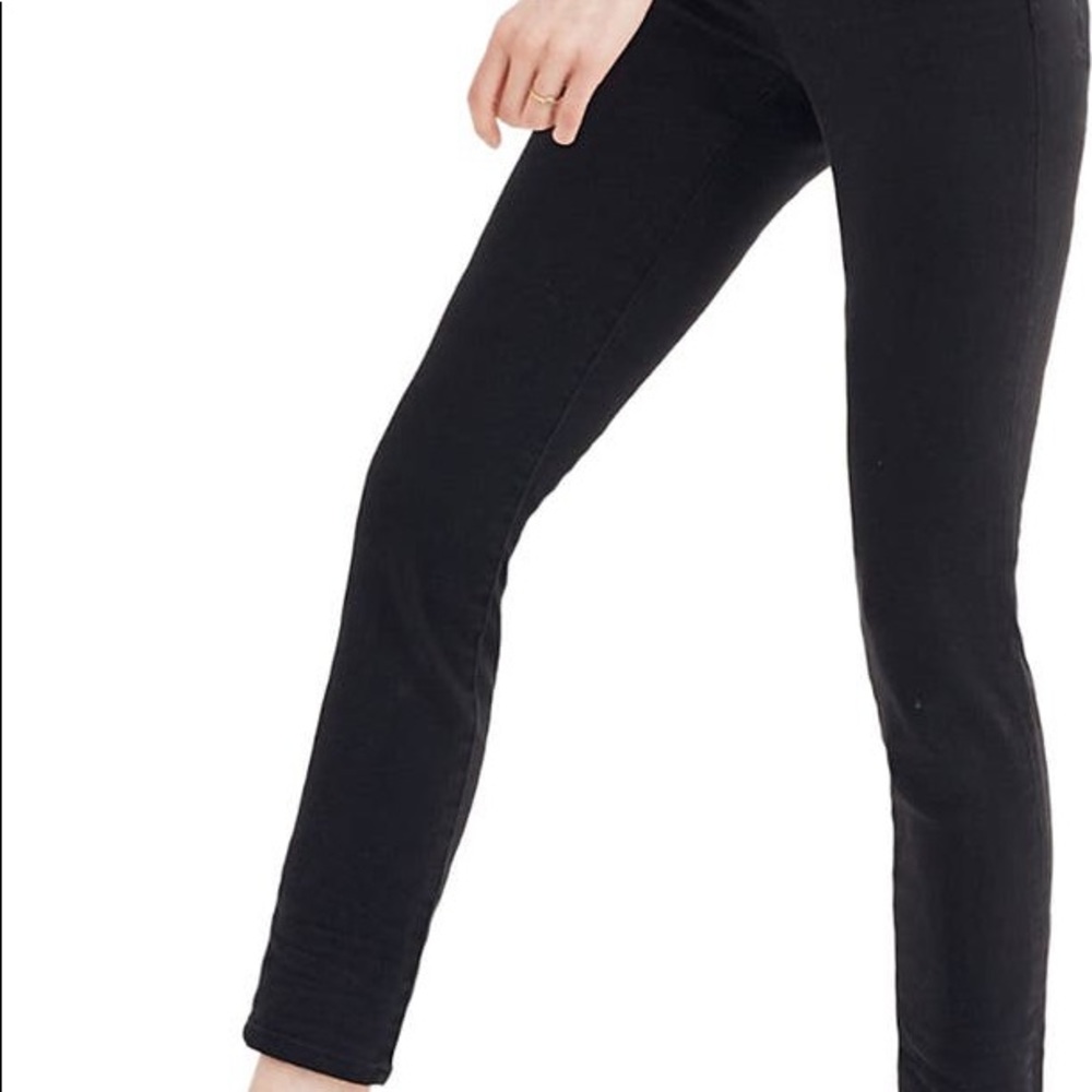 MADEWELL Taller 9-Inch High Rise Skinny Jeans in Black size 37T NEW